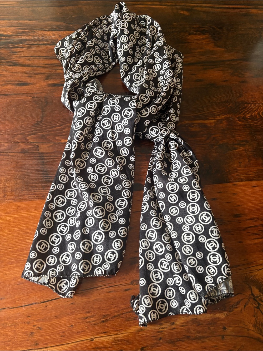 Black & White CC Logo Scarf